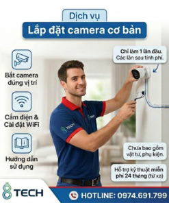 Dịch vụ lắp đặt camera cơ bản