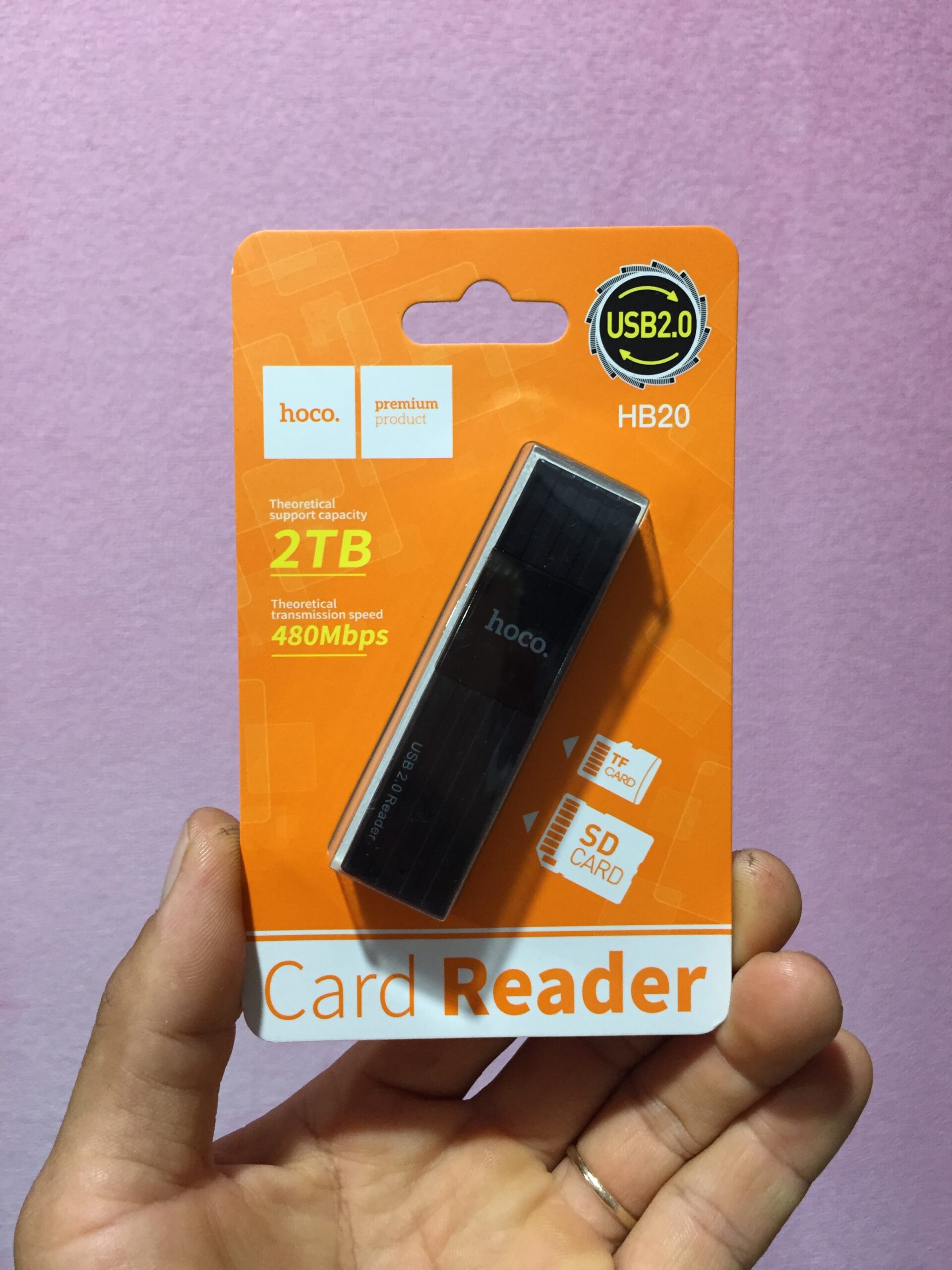 Đầu đọc thẻ nhớ USB 2.0 HOCO HB20