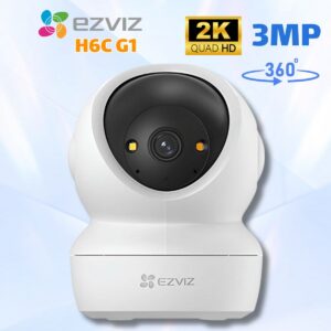 Lắp đặt trọn bộ Camera Wifi 3Mp 2K Trong Nhà Xoay 360 – EZVIZ H6c G1
