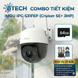 Combo lắp đặt TIẾT KIỆM camera ngoài trời Quay quét IMOU Cruiser SE+ (S31FEP)