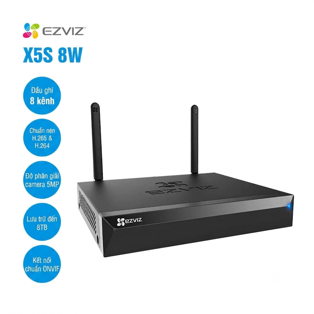 Đầu ghi không dây 8 kênh EZVIZ X5S 8W